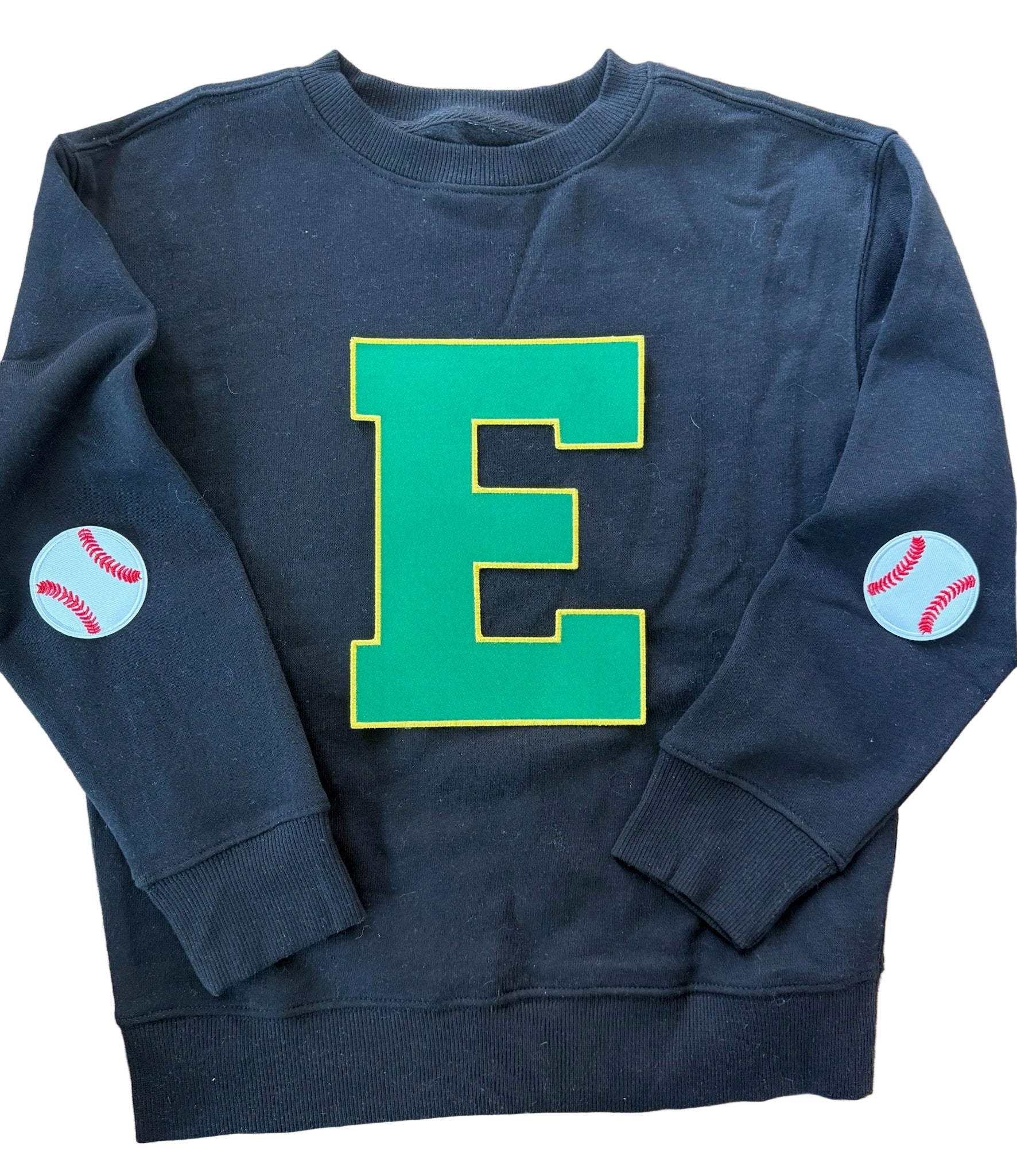 Edina Black Crewneck Sweatshirt