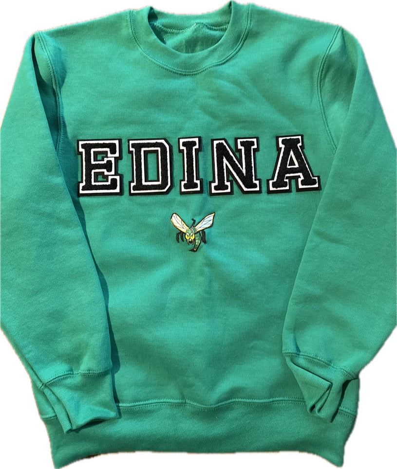 Edina Green Crewneck Sweatshirt