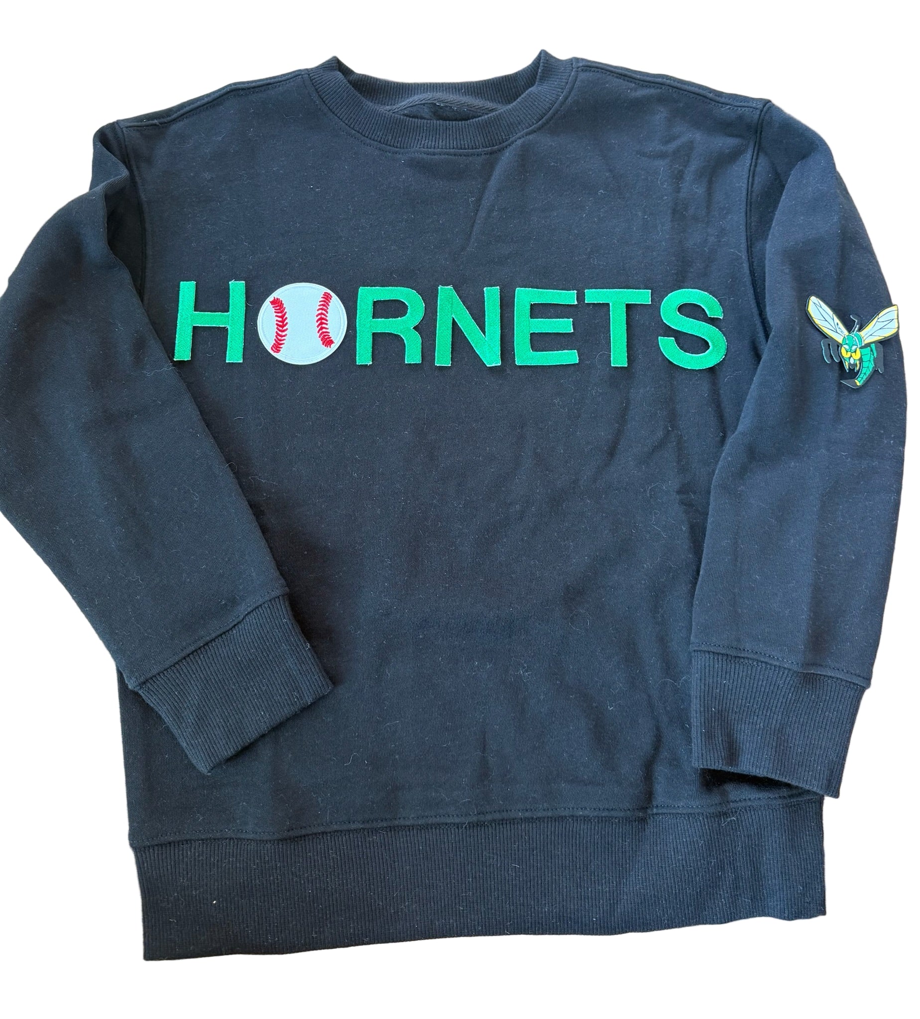 Edina Black Crewneck Sweatshirt