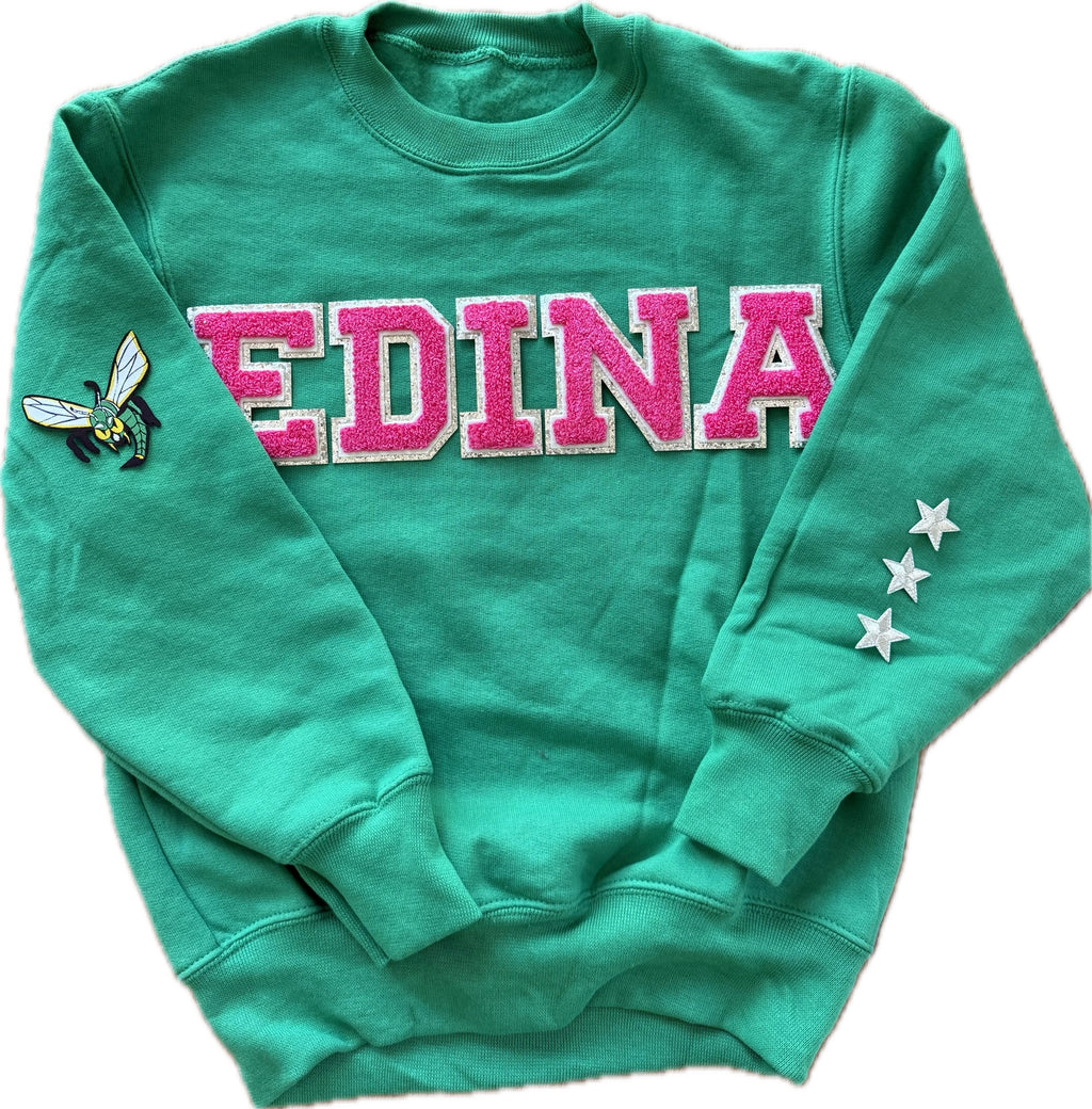 Edina Green Crewneck Sweatshirt