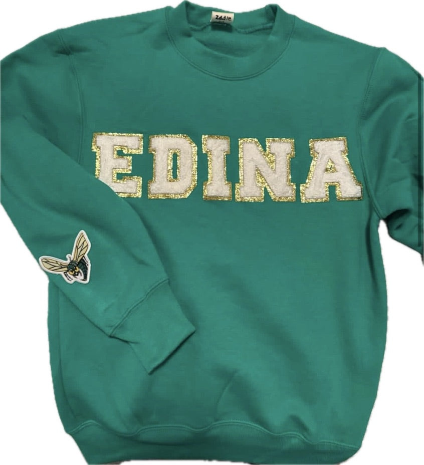 Edina Green Crewneck Sweatshirt