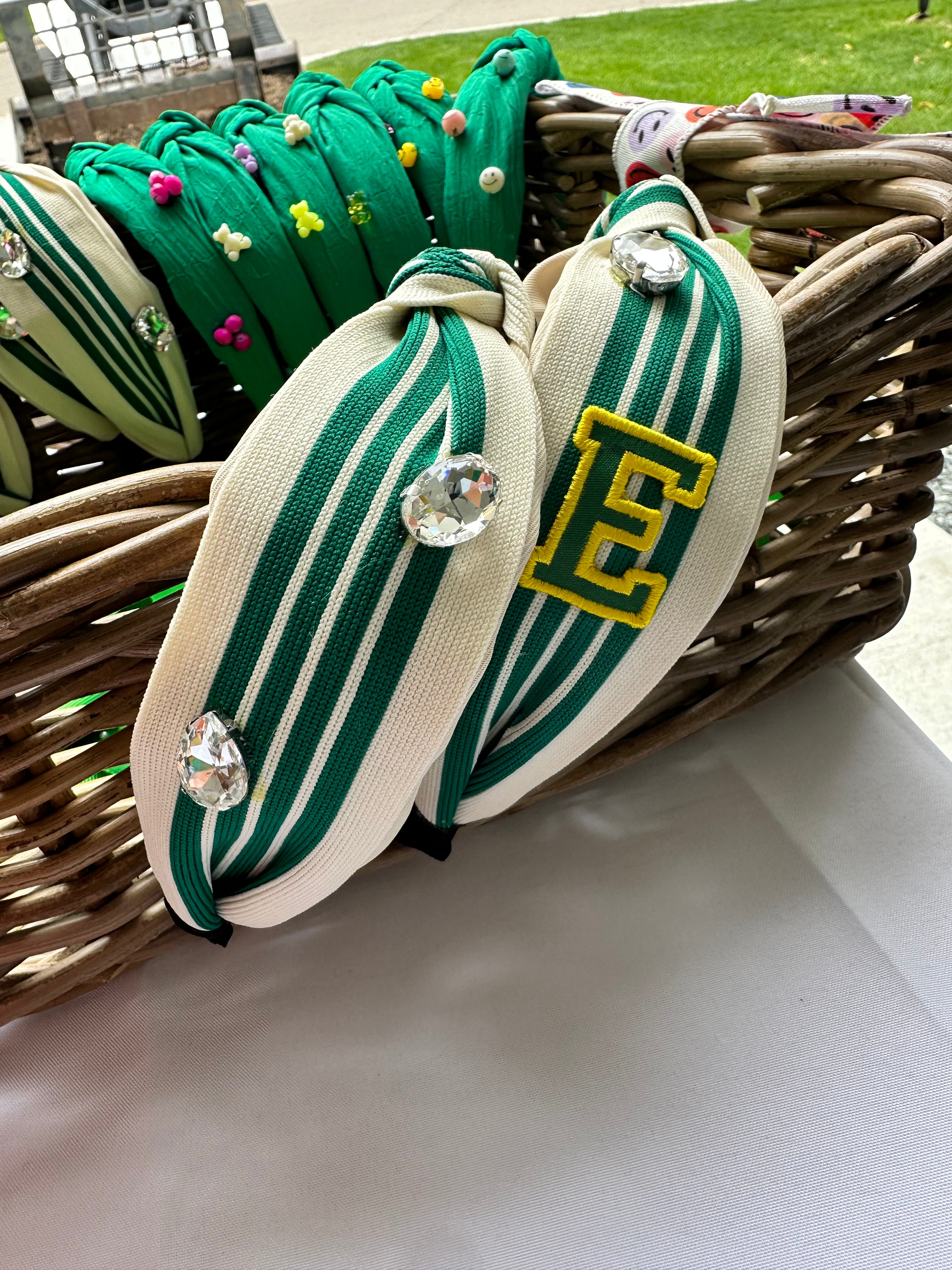 jeweled stripe headband