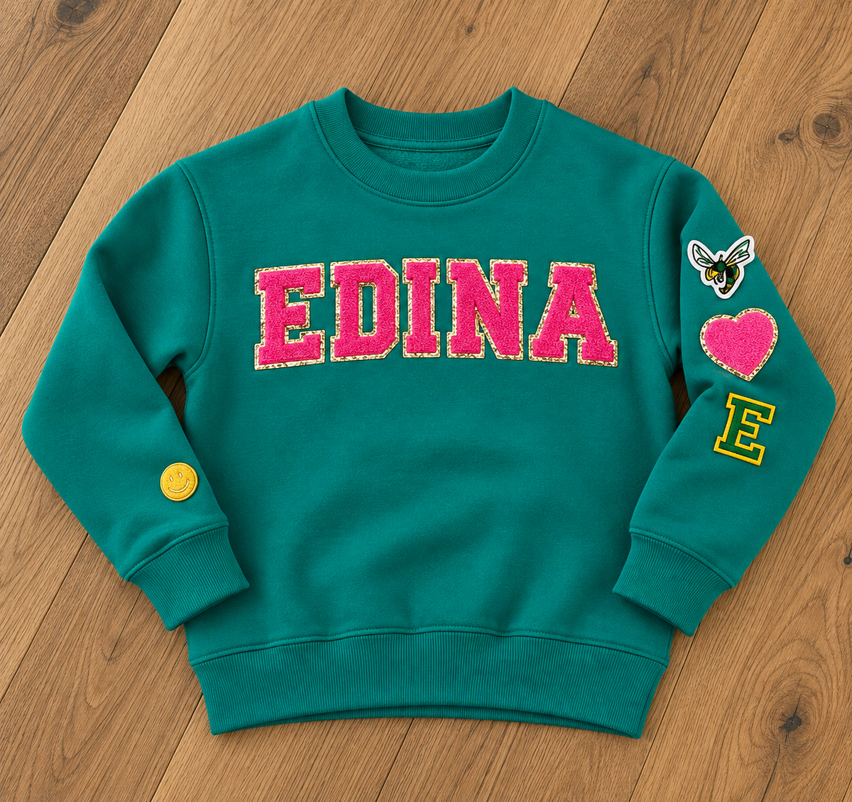 Youth Edina Pink Sparkle Crew