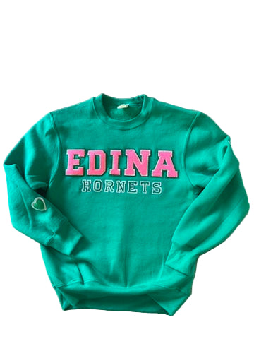 Edina Green Crewneck Sweatshirt
