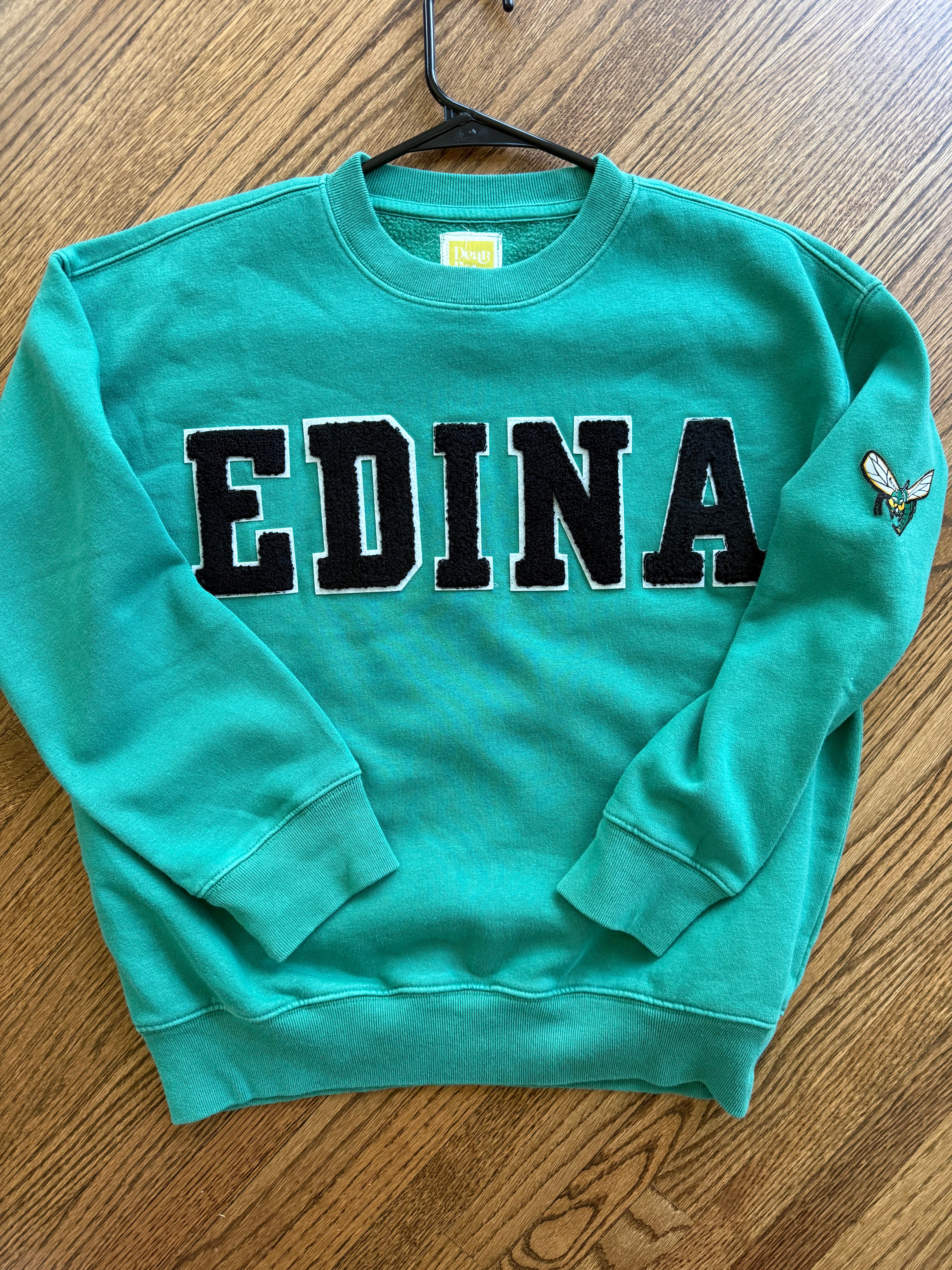 Youth Faded Green Edina Crewneck