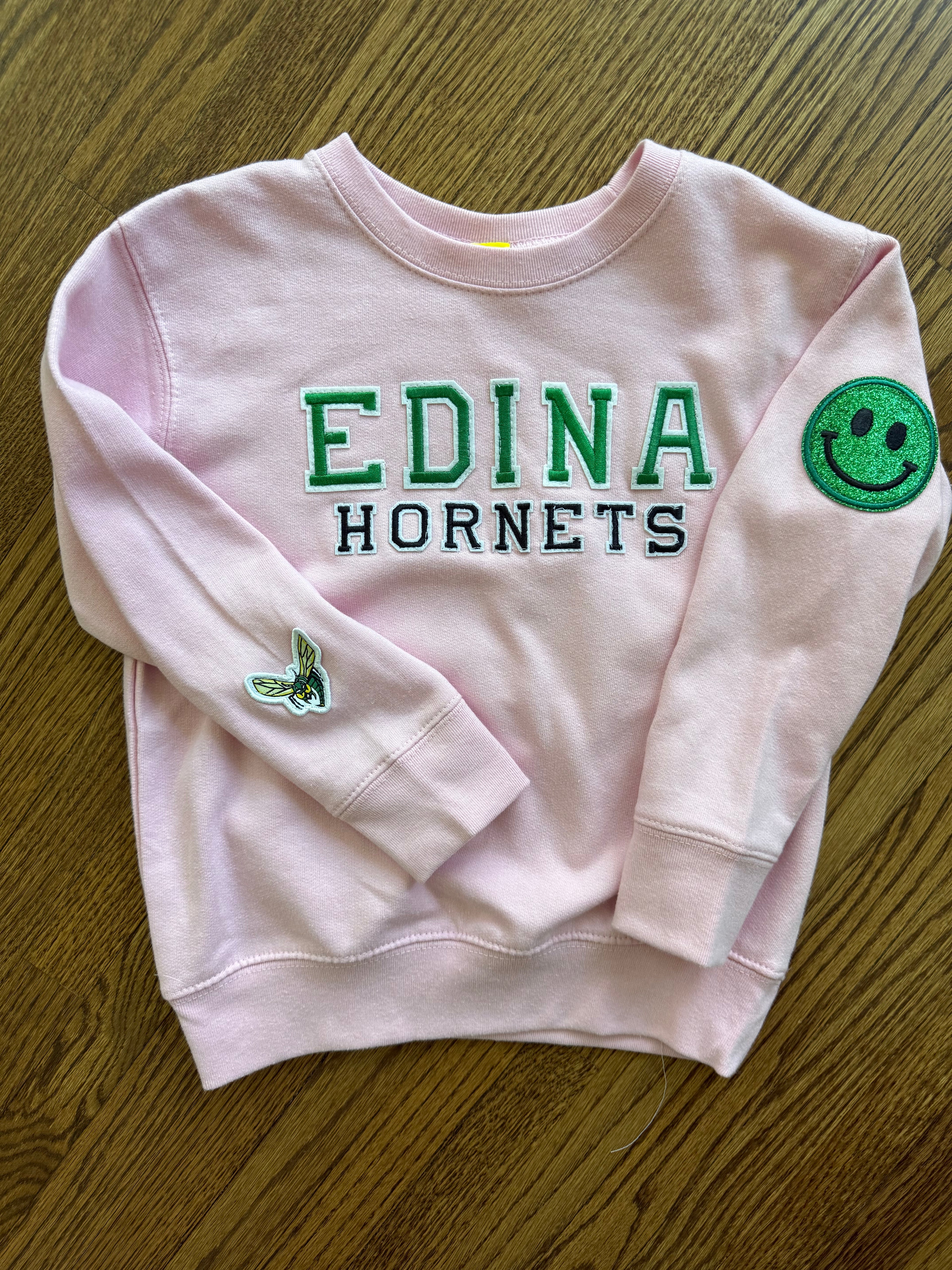 Toddler Pink Edina Crewneck