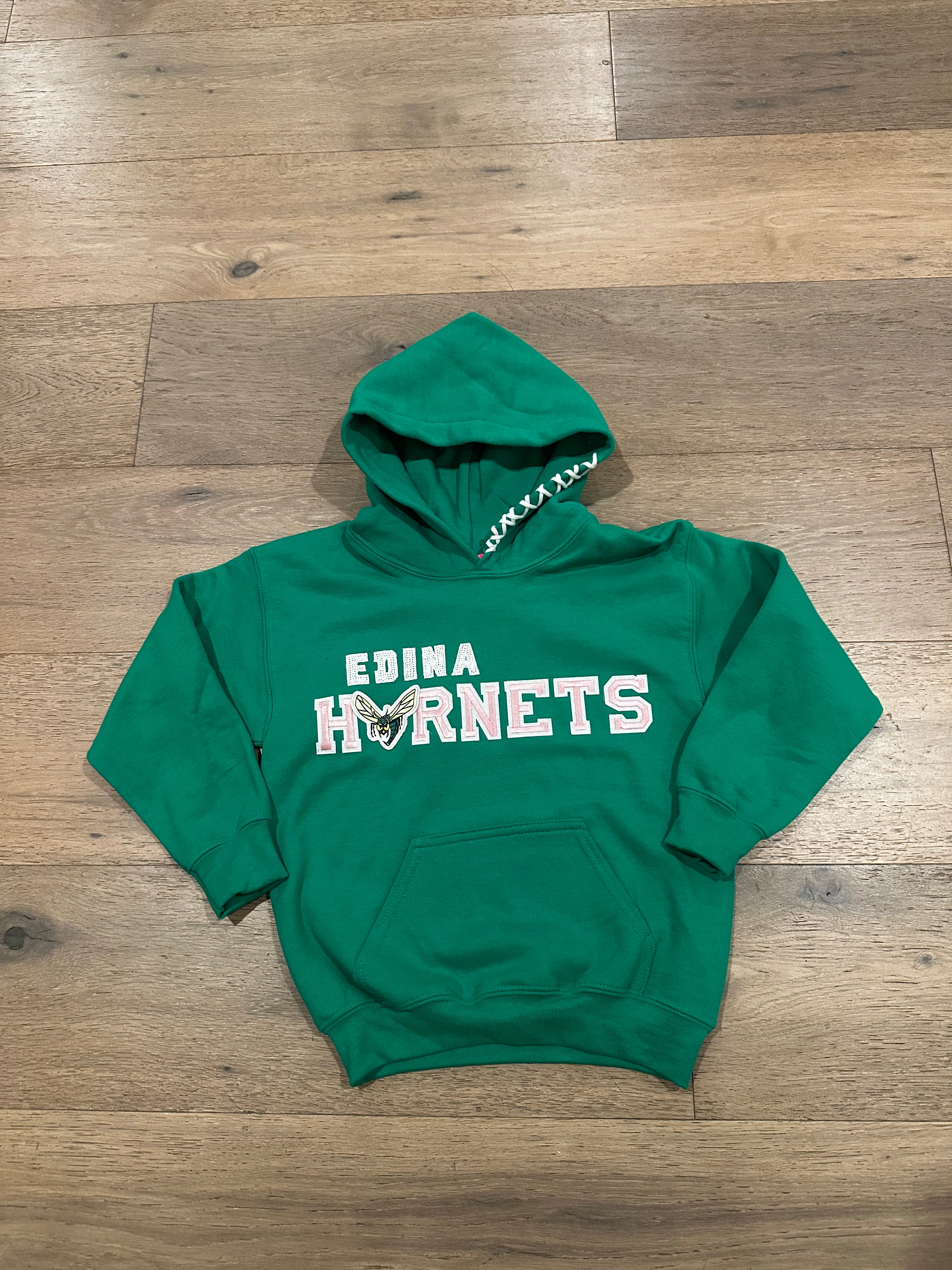 Youth Green Hoodie w/ Yarn