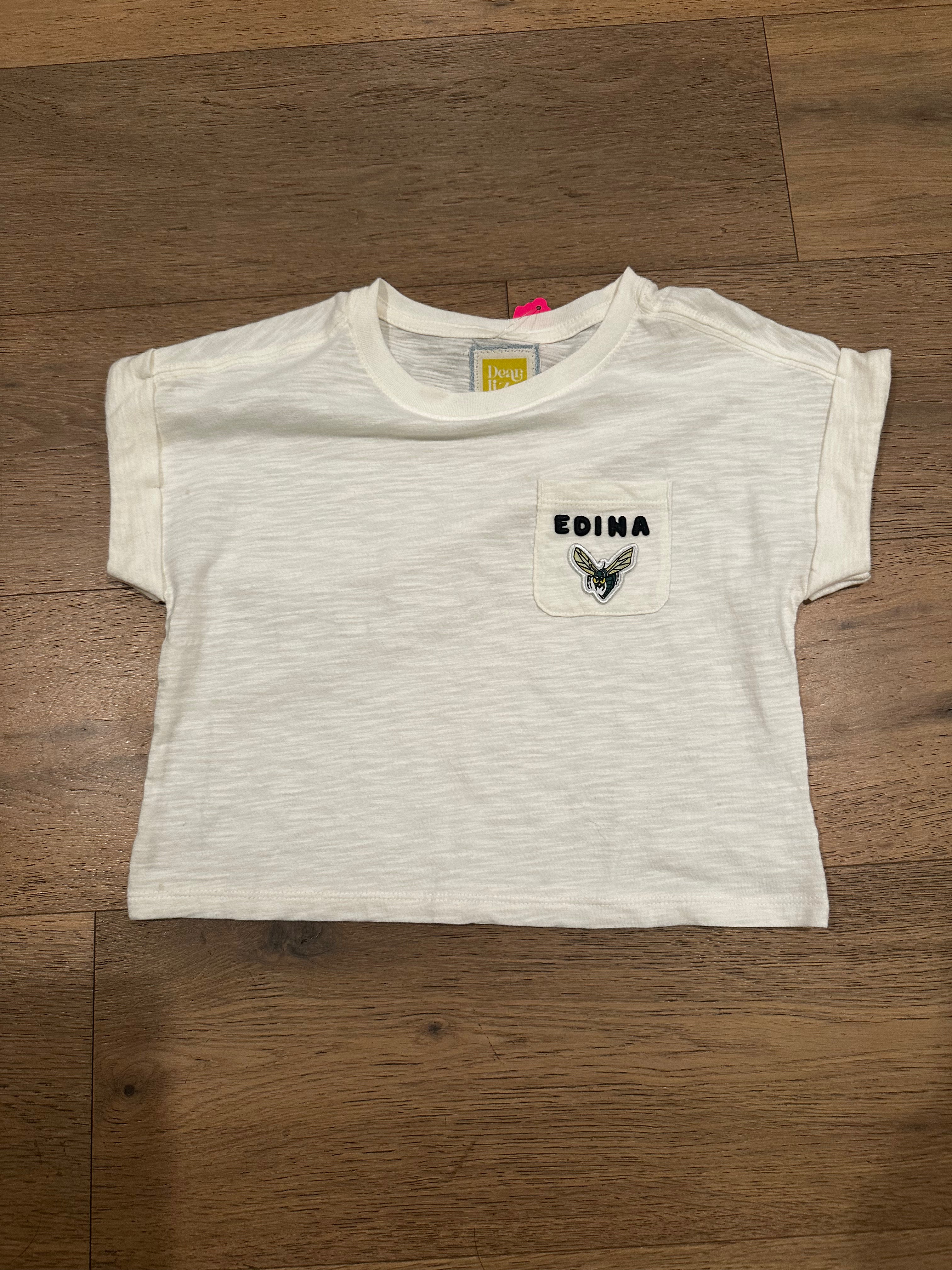 Youth White Pocket Tee