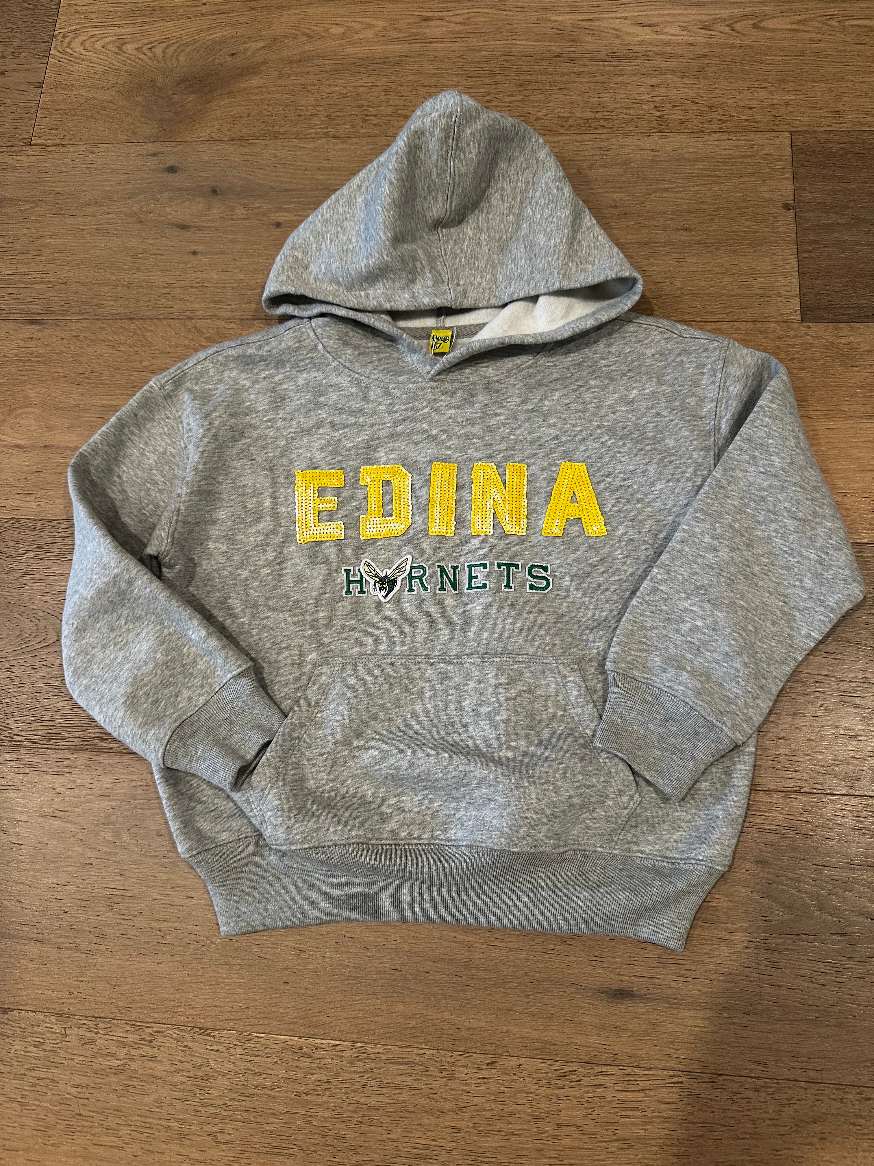 Youth Edina Grey Sparkle Hoodie