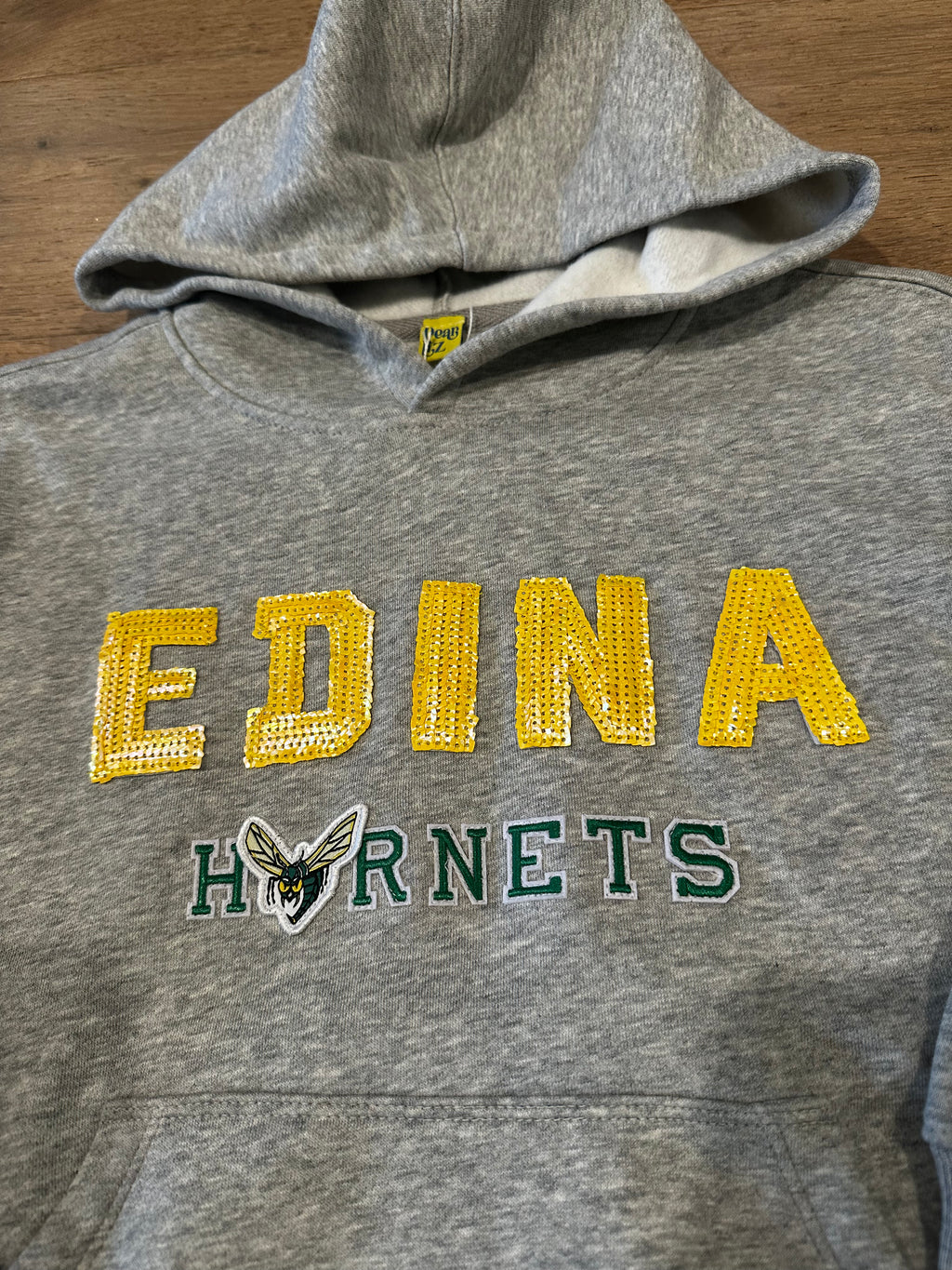 Youth Edina Grey Sparkle Hoodie