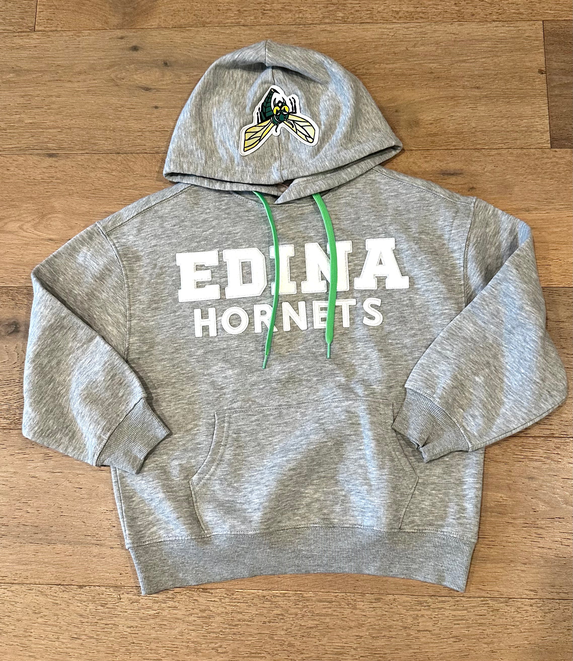 Youth Edina Grey Hornet Hoodie