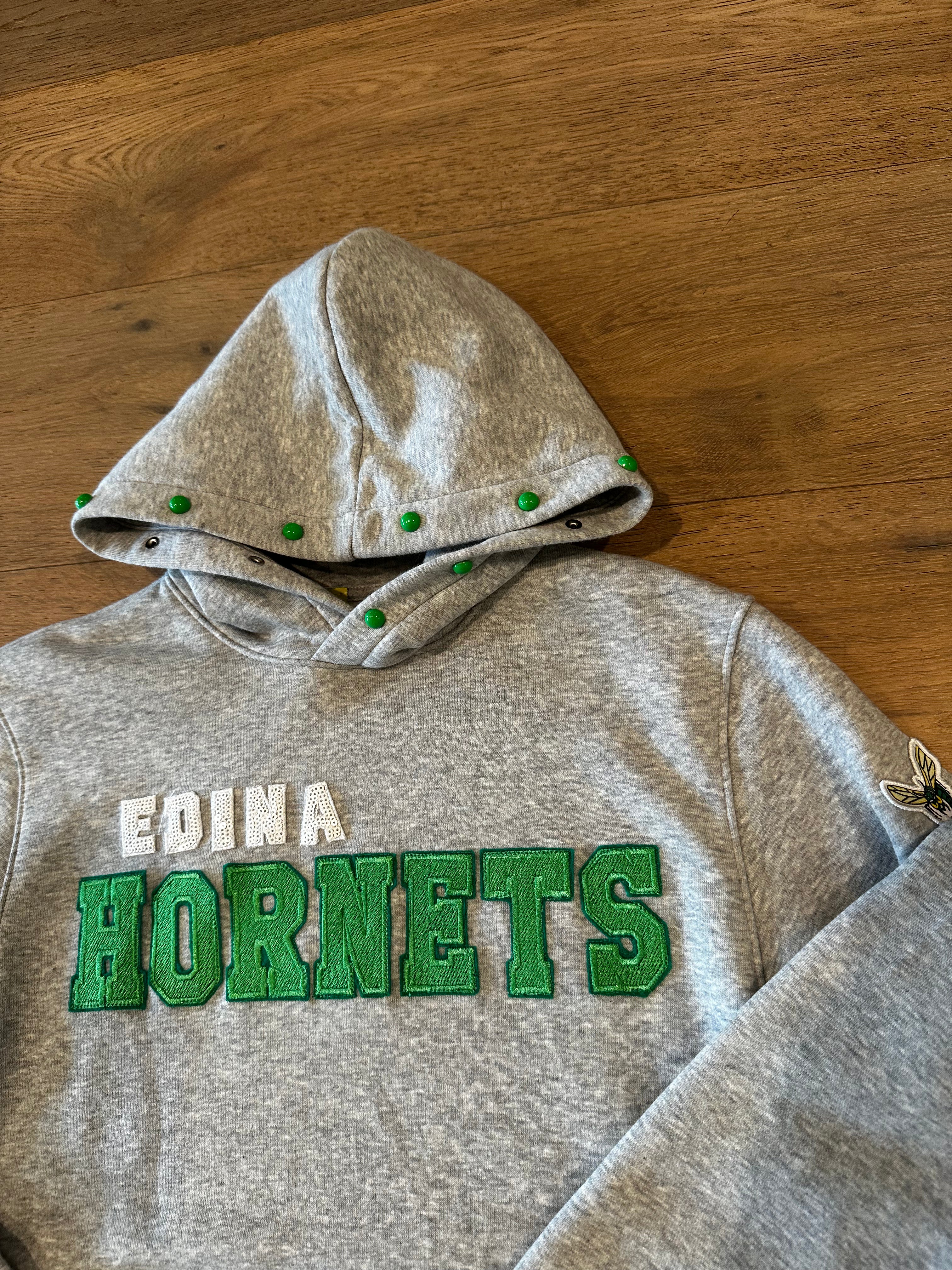 Edina Youth Green Studded Hoodie