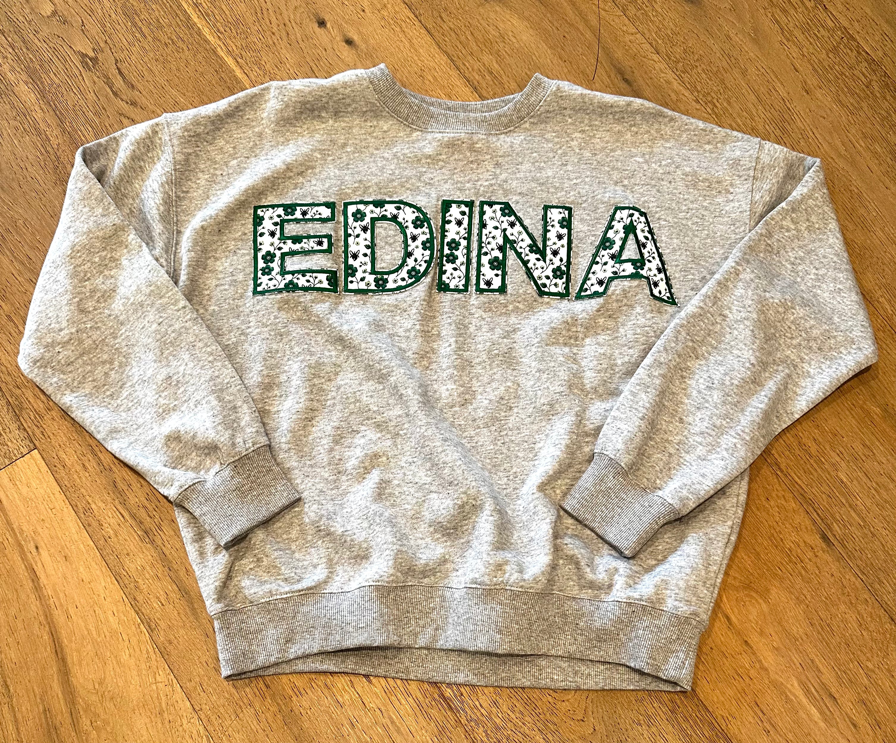 Edina Adult Applique Crew