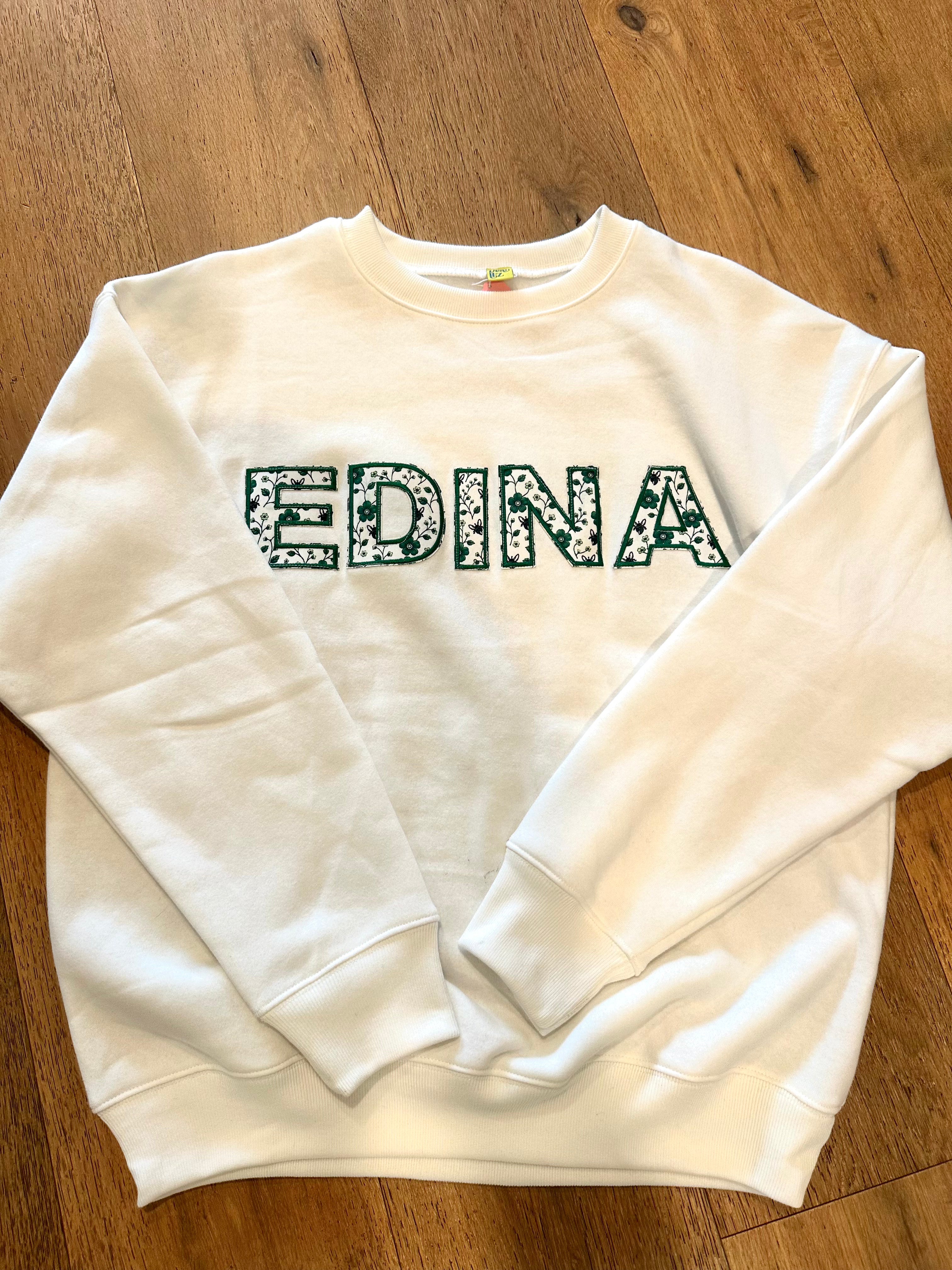 Edina Adult Applique Crew