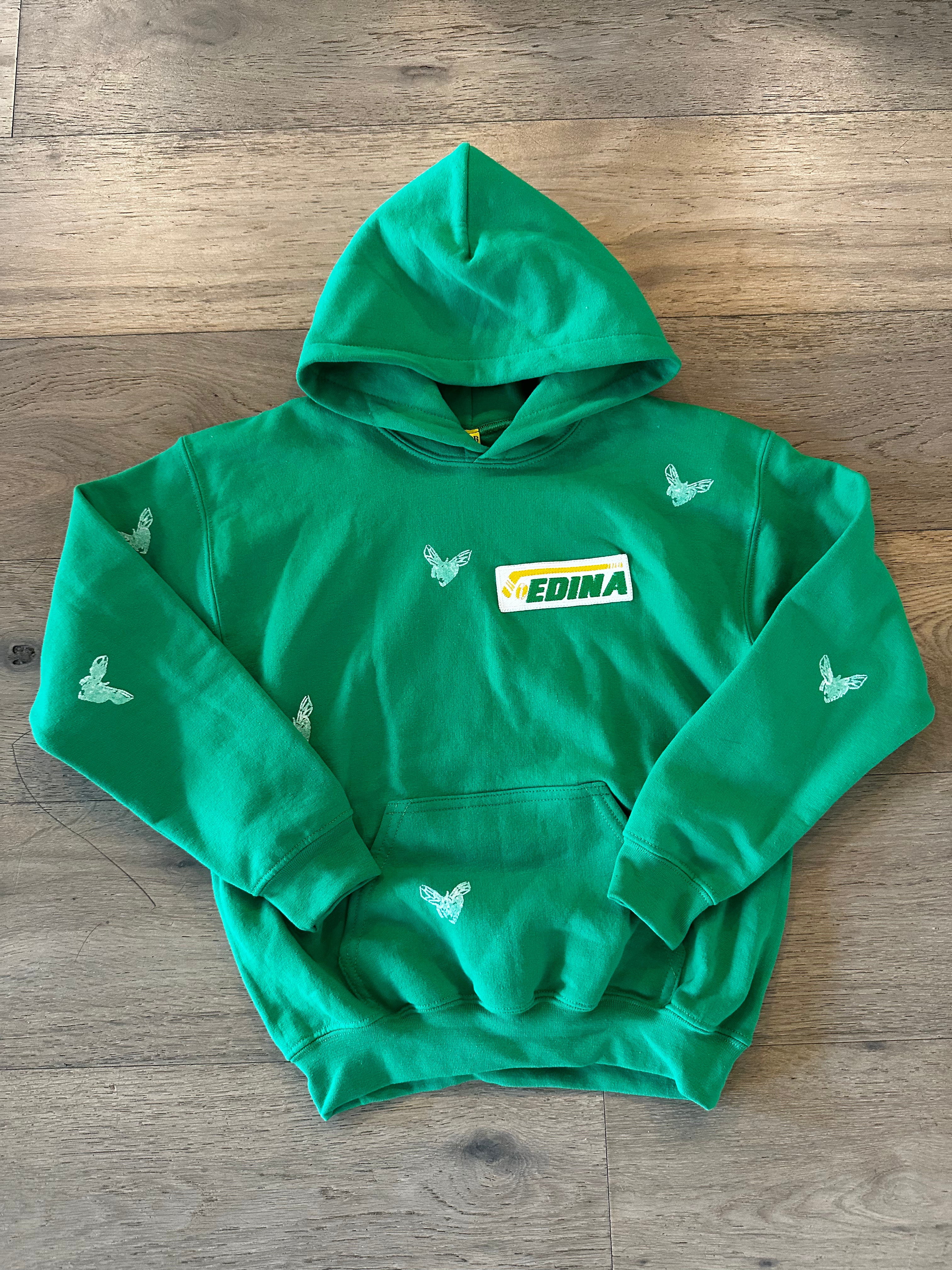 Hand painted hornet hockey hoodie