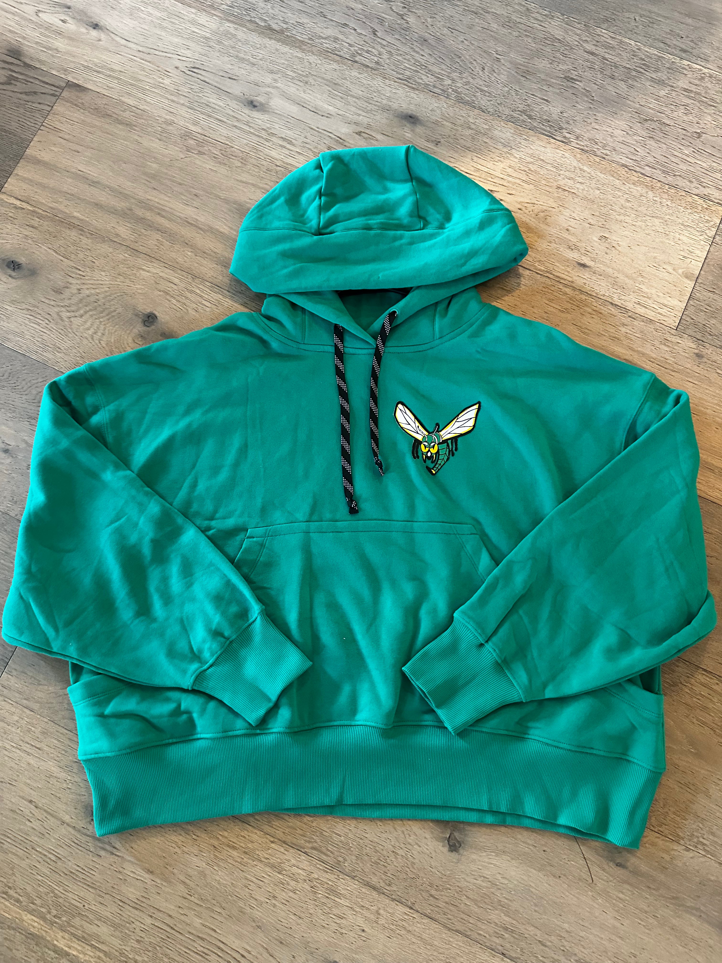 Green Hockey String Hoodie