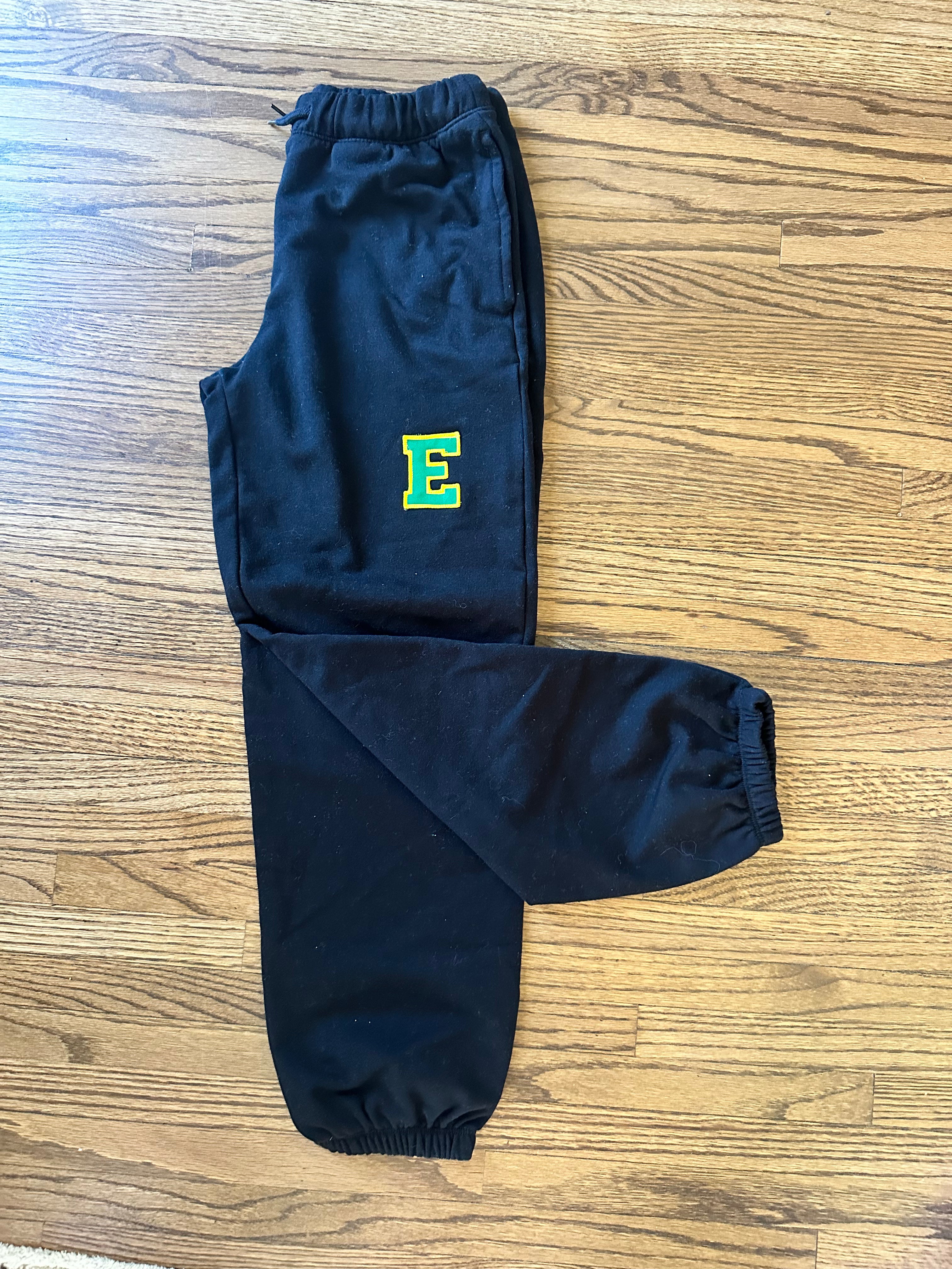Simple E Black Sweatpants