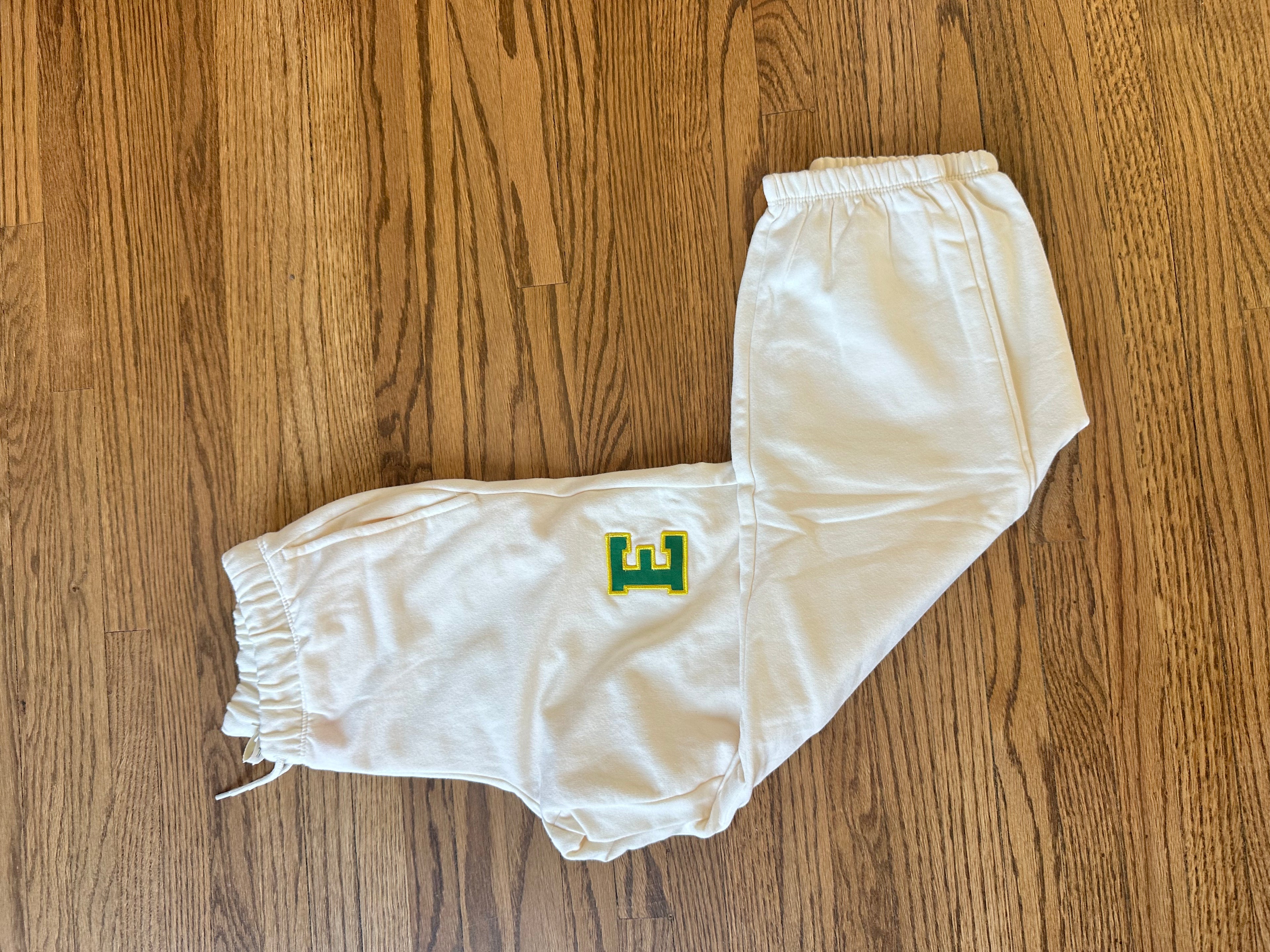 Youth Simple E Cream Sweatpants