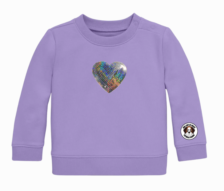 Toddler Lavendar Crewneck Sweatshirt