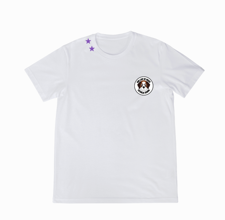 Toddler White T-Shirt w/ stars