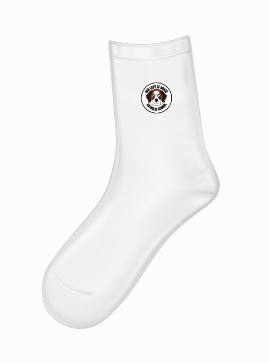 Toddler Plain Crew Socks