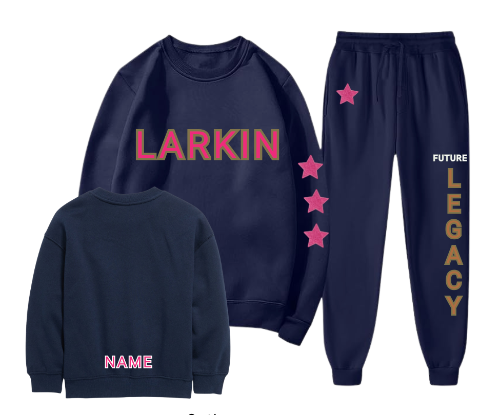 Navy Crewneck Sweatsuit