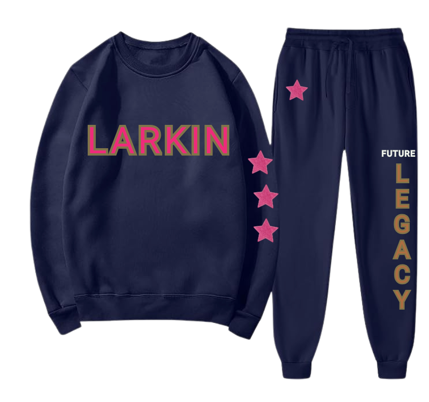 Navy Crewneck Sweatsuit