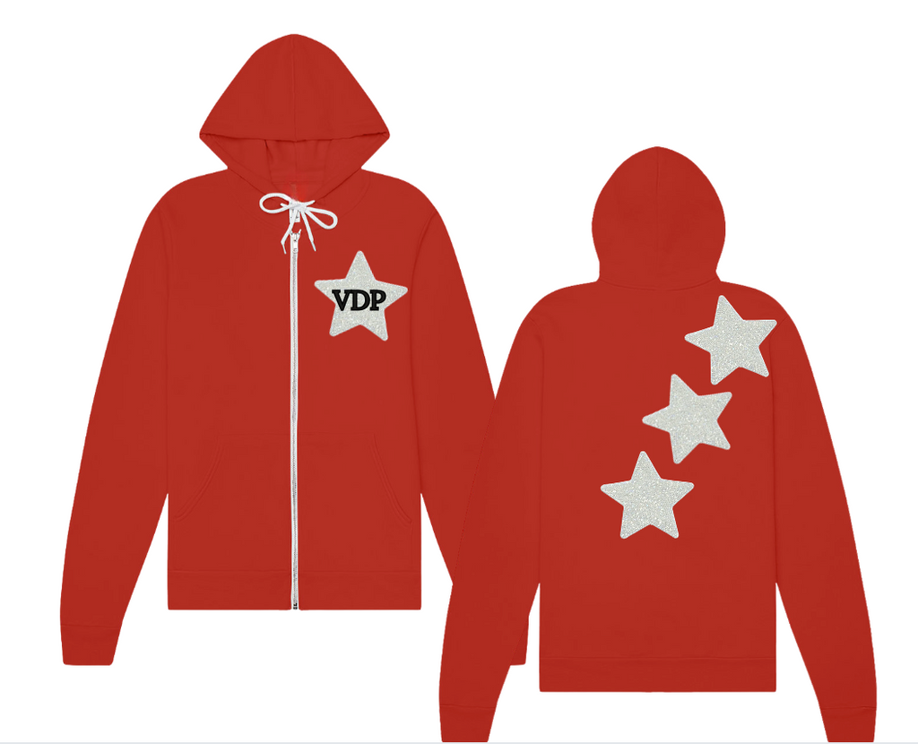 Adult VDP Red Zip Up