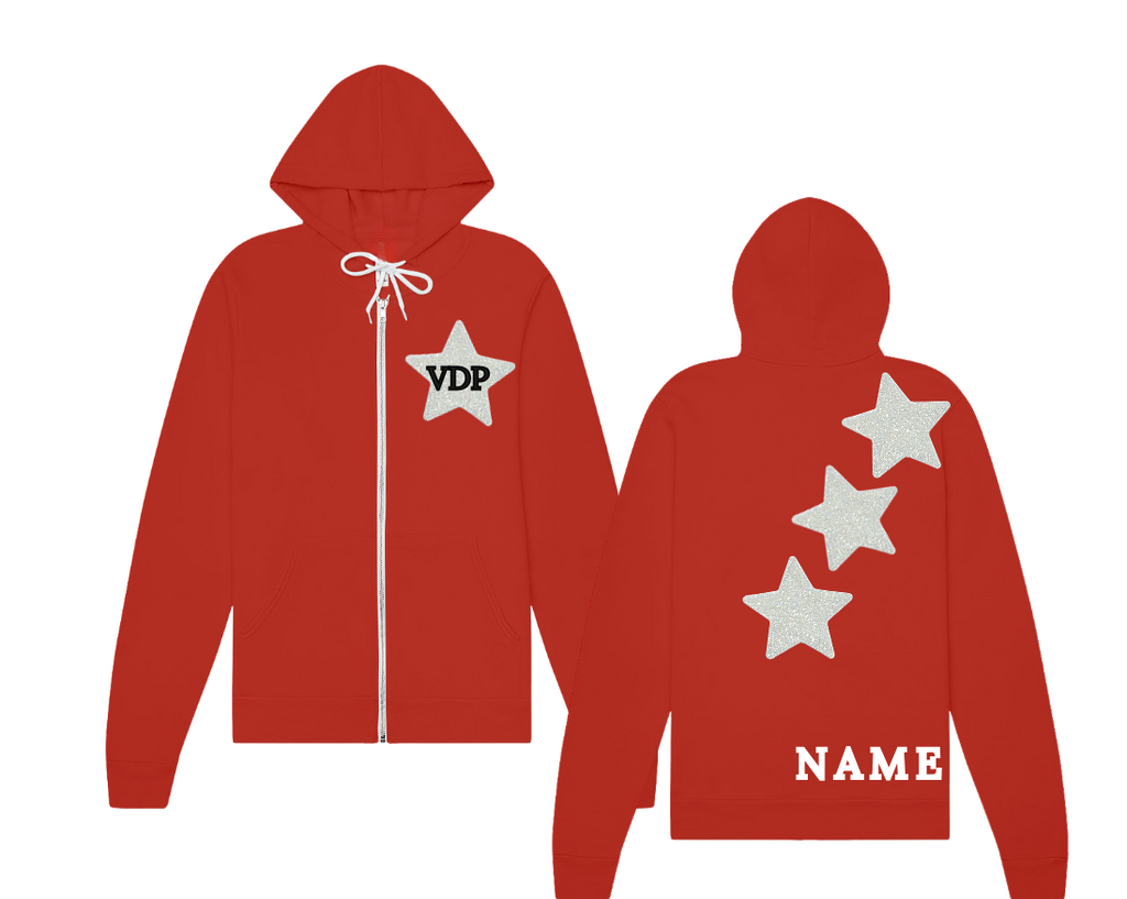 Adult VDP Red Zip Up