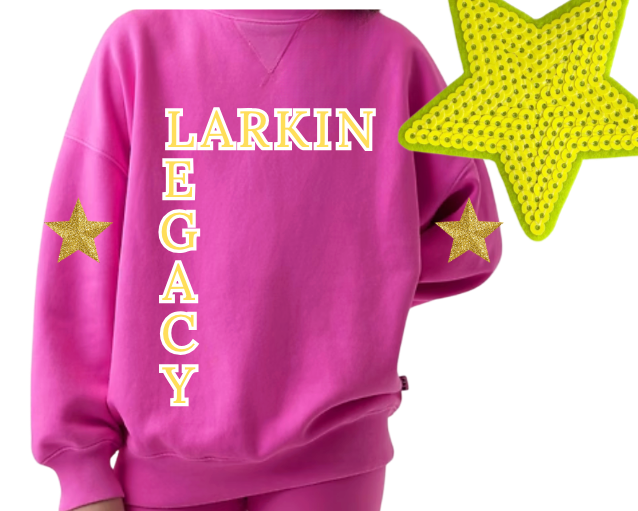Youth Neon Pink Crewneck Sweatshirt
