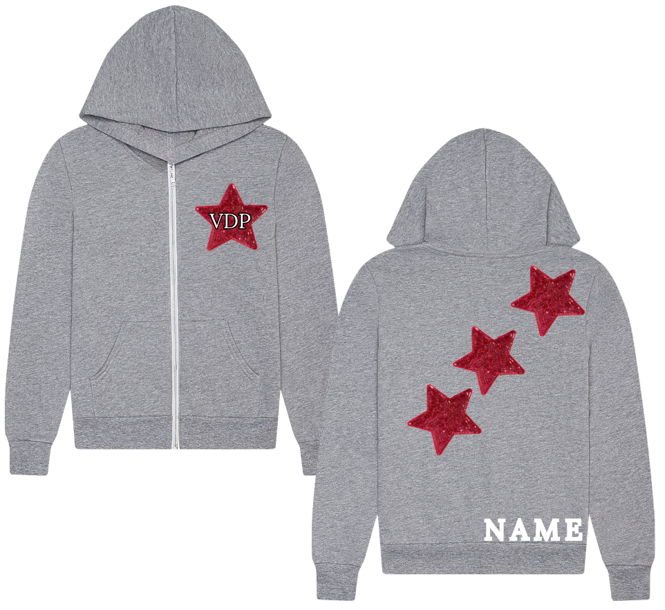 VDP Grey Star Zip-up
