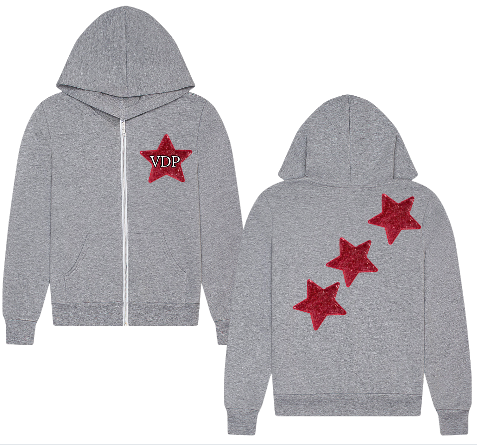 VDP Grey Star Zip-up