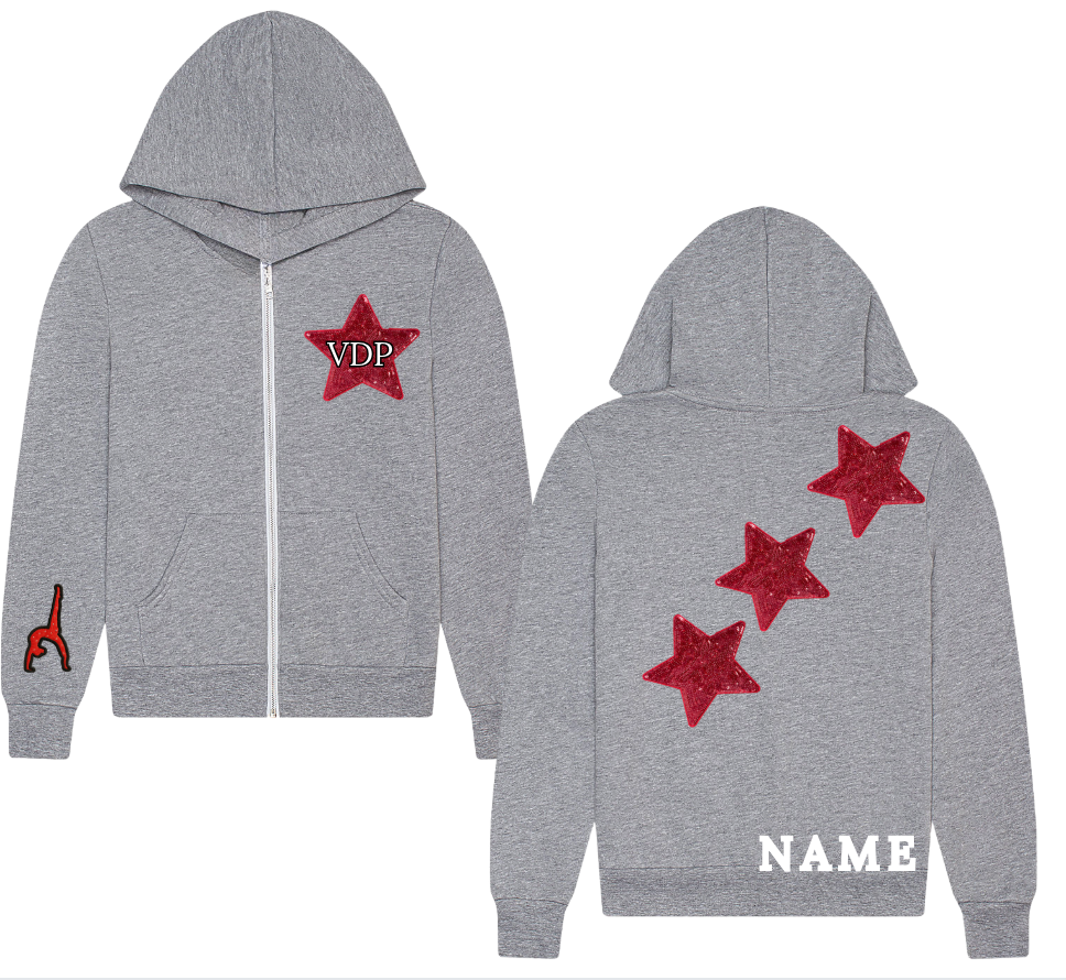 VDP Grey Star Zip-up