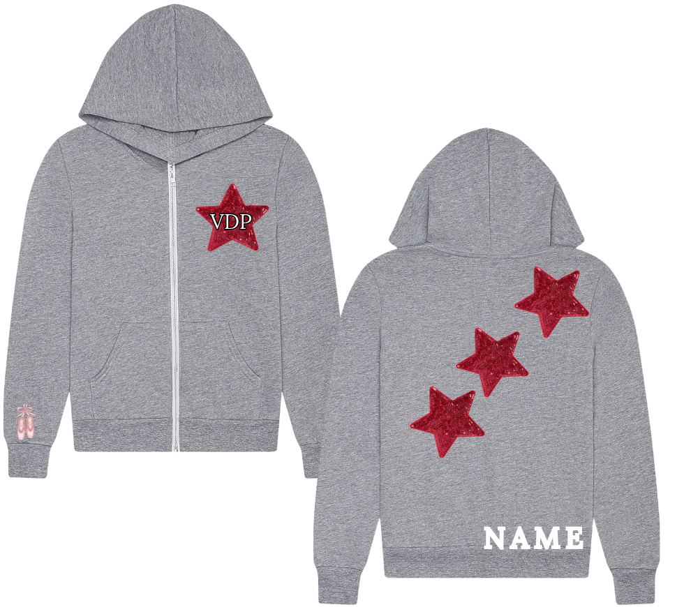 VDP Grey Star Zip-up