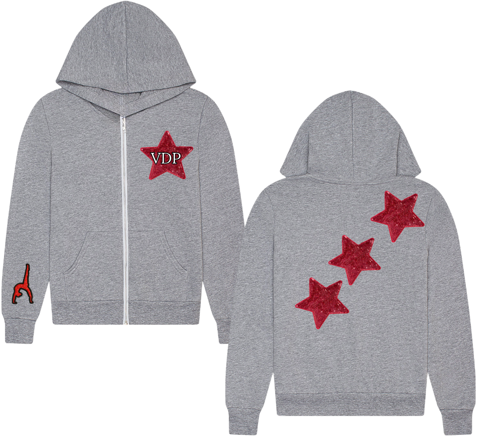 VDP Grey Star Zip-up