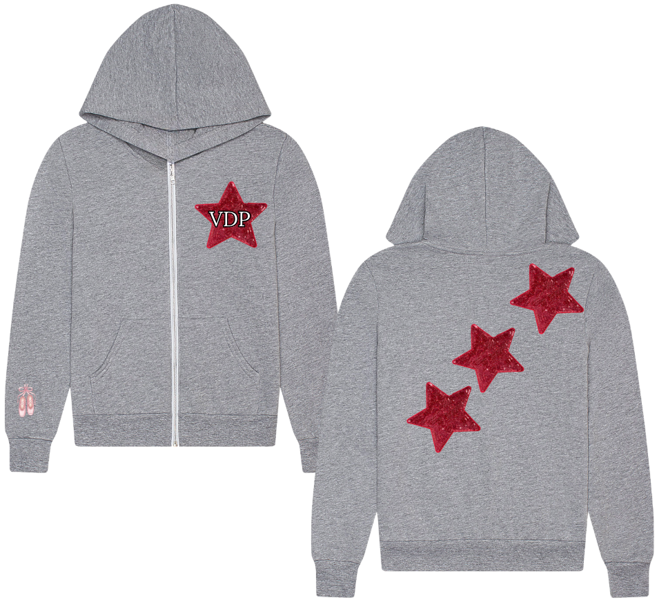 VDP Grey Star Zip-up
