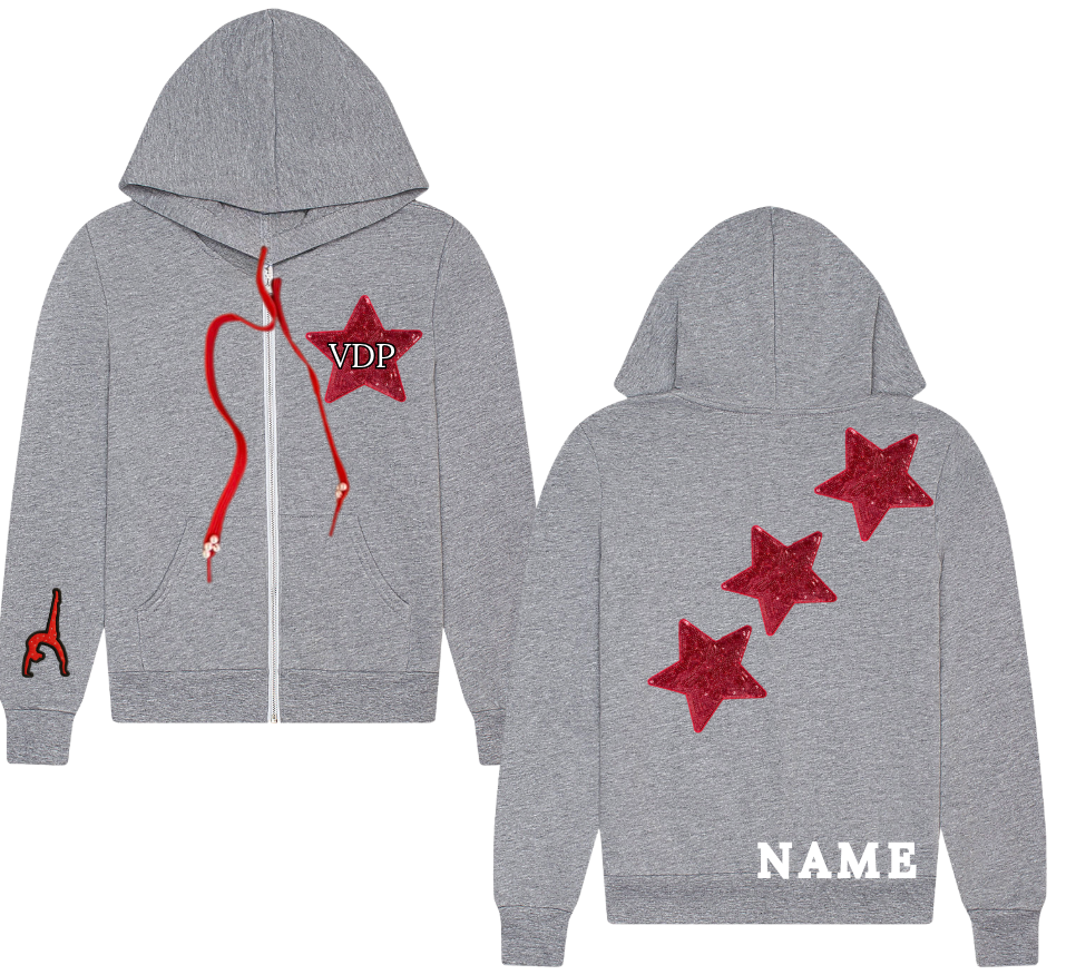 VDP Grey Star Zip-up