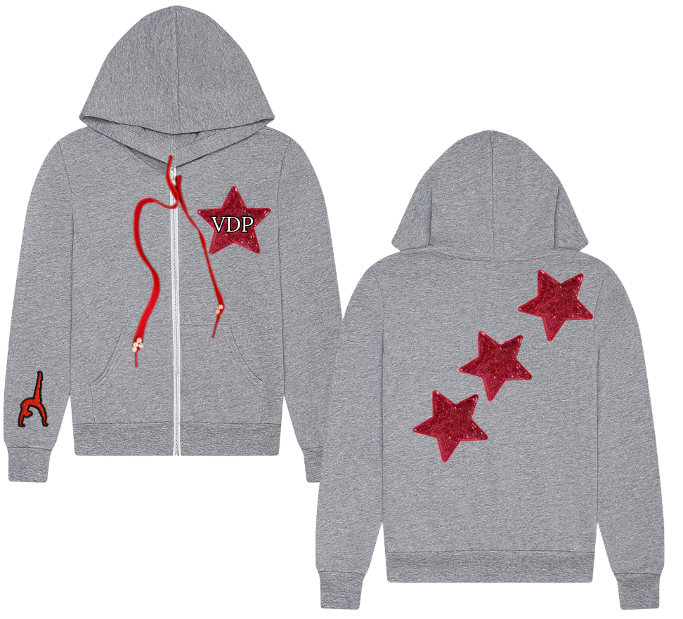 VDP Grey Star Zip-up